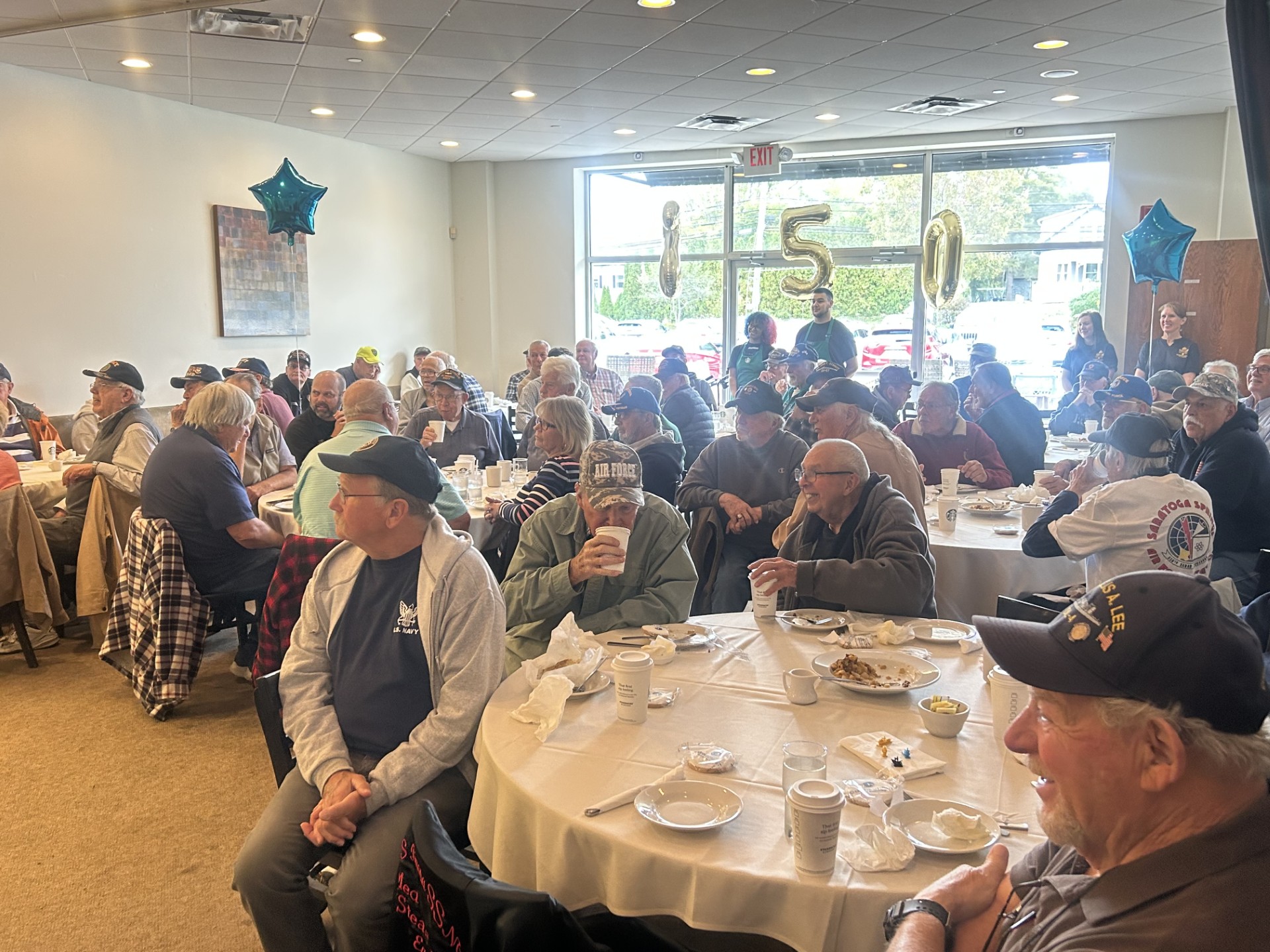 Celebrating service members at Veteran’s Breakfast in Waterford.